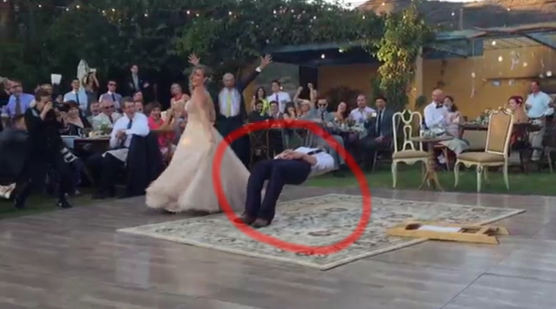 Dieser Ehemann schwebt beim Hochzeitstanz!