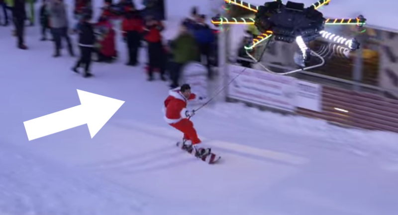 Mit so einer Drohne wird der Skilift überflüssig